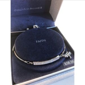 Swarovski crystals faith angel bracelet